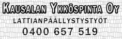 Kausalan Ykköspinta Oy logo